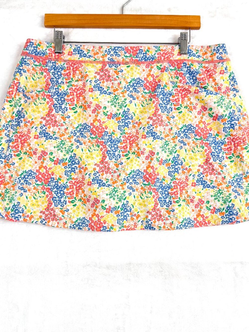 RLX Ralph Lauren Floral Skort XL Multicolor Preppy Outdoor Pickleball Tennis